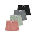thumbnail image 1 of 4-Pack: Girl's Mesh Active Athletic Performance Sport Shorts for Girls with Pockets, 1 of 6