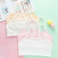 thumbnail image 1 of 4 Pack Girls Cotton Bras Breathable Sports Bra Hollow Back Stretch Training Bras Racerback Everyday Bralette, Multi-Pack, M, 1 of 7