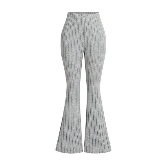 4 Pack Girls Flared Kids Pants High Waisted Dance Yoga Athletic Leggings Gray 10-11 Years