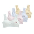 thumbnail image 1 of 4 Pack Training Bras for Girls Flex Fit Seamless Breathable Padded Little Girl Bras Fit for 10-16 Years Teen, 1 of 4