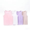 thumbnail image 1 of 4 Pack Girls Sleeveless Tank Tops Racerback Design Soft Breathable for Dance Class Gymnastics Practice and Summer 2T-12Years, 1 of 5