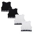 thumbnail image 1 of 4 Pack Girls Tank Tops Size 10-12 Ribbed Knit Sleeveless Undershirts Girl's Vest for Causal Workout Sports Racerback Underwear 11-12 Years, 1 of 7