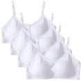 thumbnail image 1 of 4 Pack Big Girls Bra Comfort Flex Seamless Adjustable Breathable Girl Training Bra Kids Bra Sports Bras for Girls 10-16, 1 of 5
