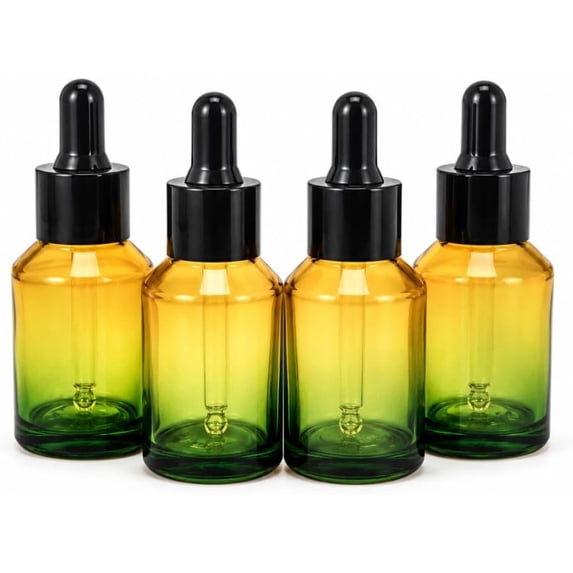 Botthle Container 4 Pack Glass Dropper Bottles, Green Gradient - Walmart.com
