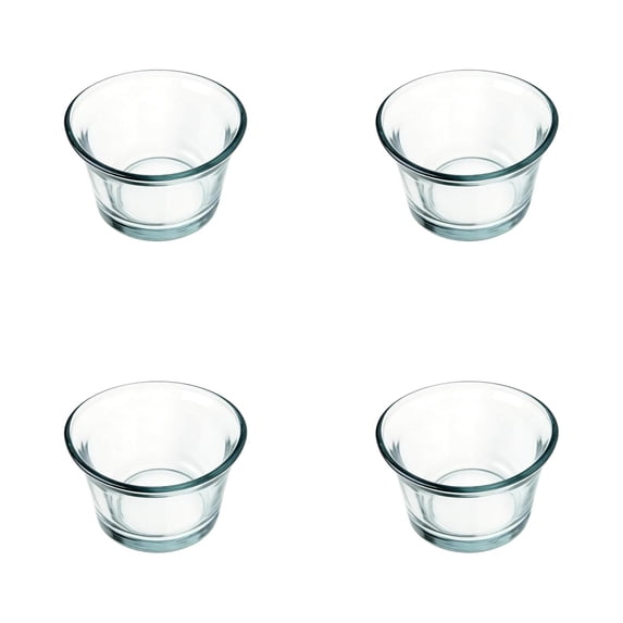 4 Pack Glass Oriole Feeder Cups, Replacement Jelly Bowls for Bird Feeders 2.44Inch Glass Bowls for Jelly, Nectar or Mealworms, Ideal for Hummingbirds, Goldfinches, Garden and Patio