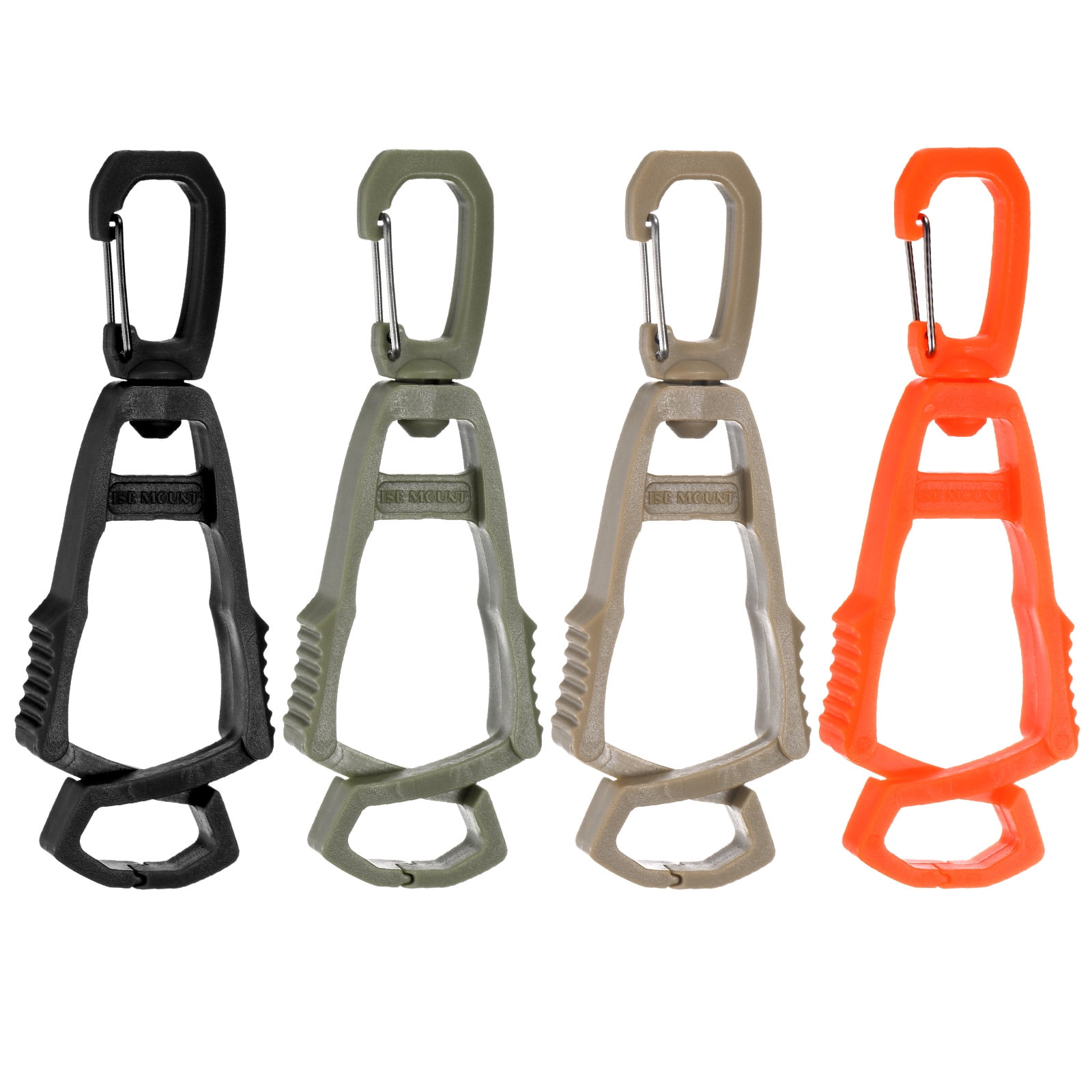 4-Pack Glove Clips With Carabiner - Glove Holder Keeper For Work Belt, Construction, Safety