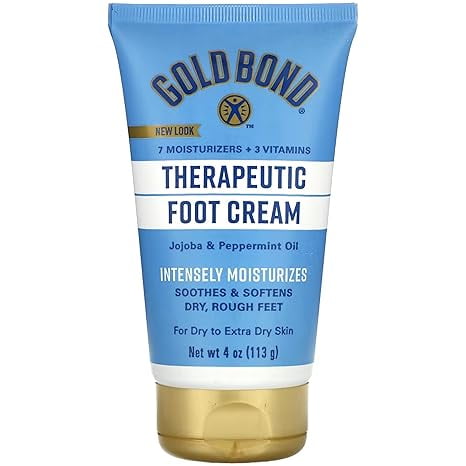 4 Pack - Gold Bond Foot Cream Therapeutic 4 oz Each