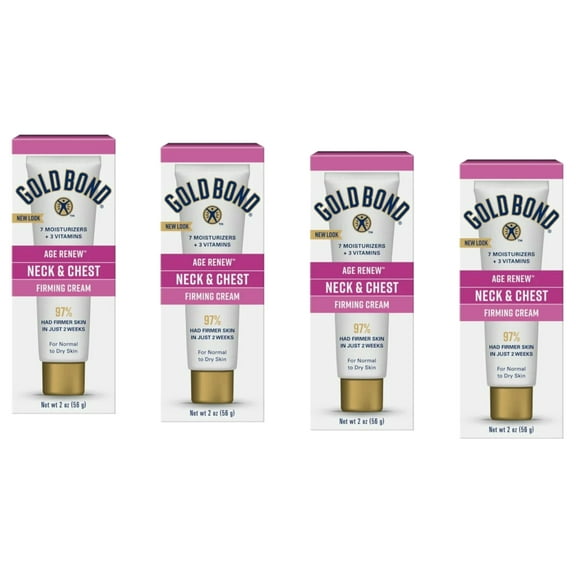 4 Pack - Gold Bond Ultimate Firming Neck & Chest Cream 2 Oz Each