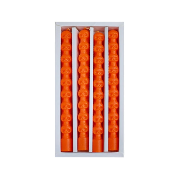 4-Pack Gothic Pumpkin Head Bleeding Candles, Long-Stem Decorative Candles With Dripping Wax Effect, Perfect For Spooky Ambiance And Party Decorations