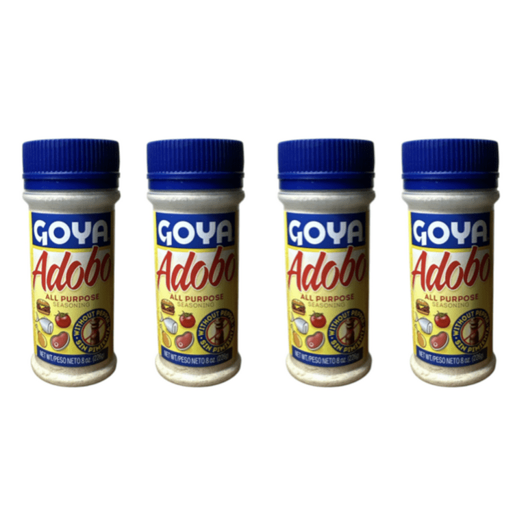 Goya Foods Adobo Light Goya Adobo Light Without Pepper 8oz (4 Pack)