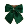 thumbnail image 1 of 4 Pack Green Christmas Bows for Gift Wrapping, Decorative Velvet Gift Bows with Twist Tie for Presents, Tree, Wreath & Holiday Decorations, 11.42" x 13.78", 1 of 6