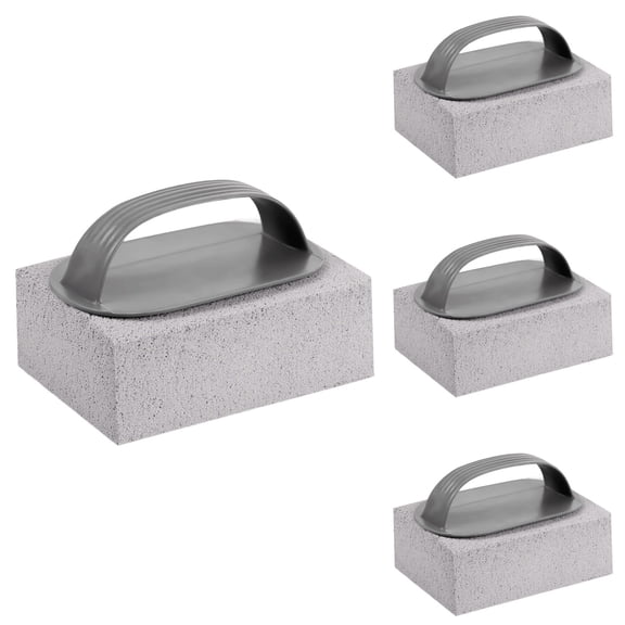 4 Pack Grill Cleaning Brick with Handle,Outdoor BBQ Grease Remover Block,Portable Cleaner Brick for Grill,Pool,Walls and Home Surface Cleaning Daily Use
