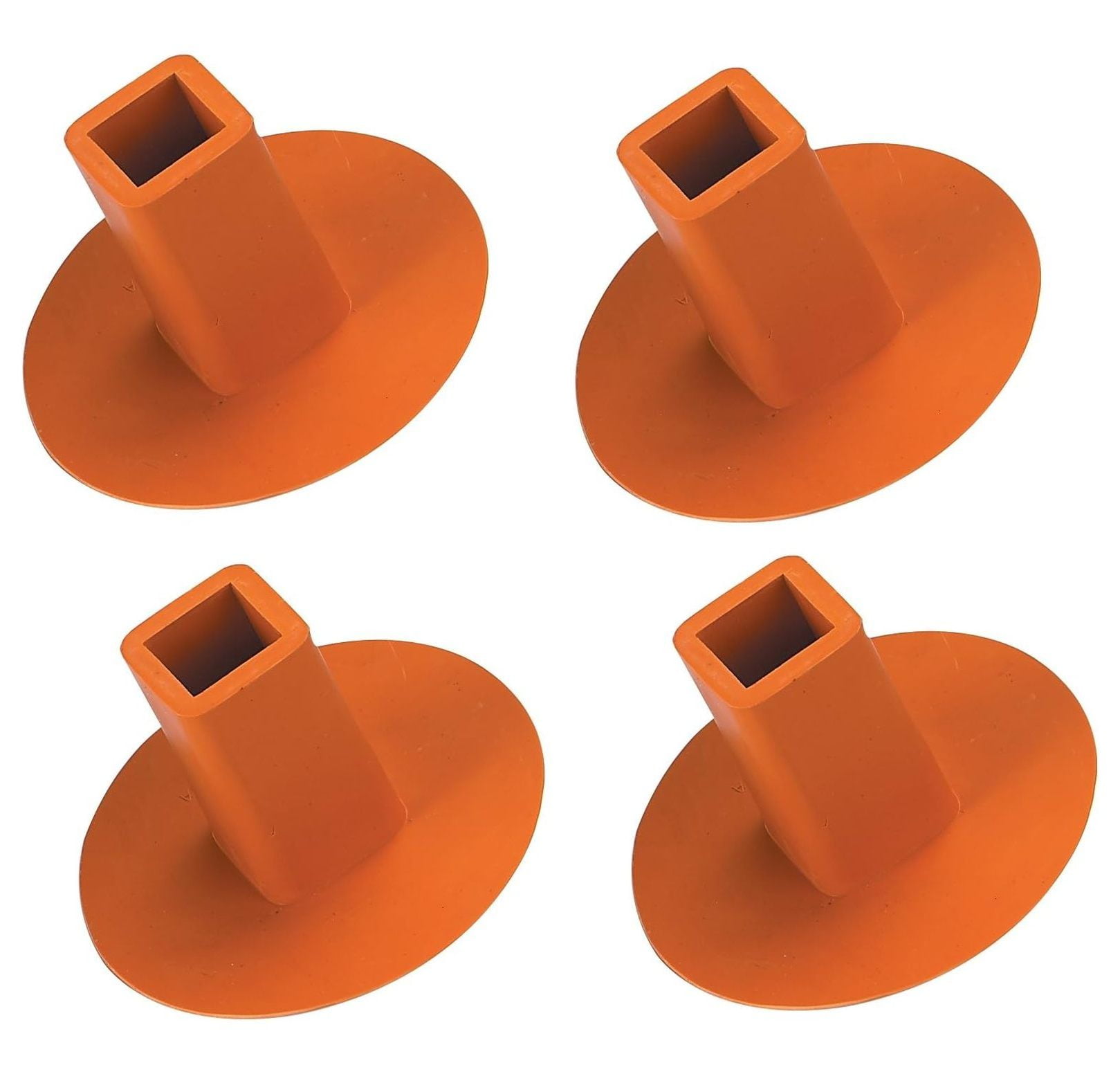 4 Pack Ground Receptacle Plugs (Orange) - Walmart.com