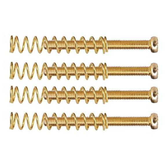 4 Pack Guitar Humbucker Pickup Mounting Screws and Springs Set for Electric Guitar M3 x 30mm Black Gold