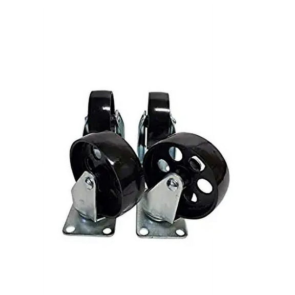 4-Pack H.D. 4" Steel Casters (2-Swivel and 2-Fixed)