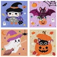 thumbnail image 1 of 4 Pack Halloween Diamond Art Kits for Age 8,DIY Easy Gem Painting Kit, 1 of 7