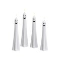 thumbnail image 1 of 4 Pack, Halloween Ghost Decorations 9.5 Inch Flameless Taper Candles Spooky Halloween Decor for Indoor Table Mantel Party Scary Ghost Face Led Lights, 4 Pack, 1 of 7