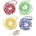thumbnail image 1 of 4 Pack Hamster Leash Harness Adjustable Rat Leash Harness Pet Collars for Pig Ferret Mouse Chinchilla Rabbit Guinea Squirrel Small Animal, 1 of 7