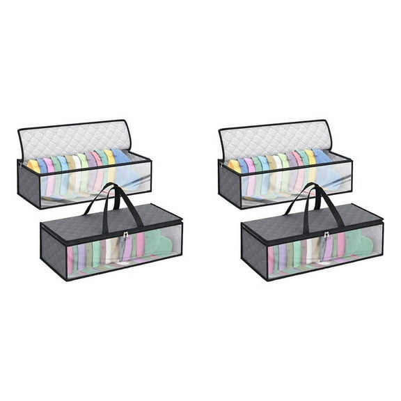 4 Pack Hat Storage Bag for Baseball, Caps Hat Organizer Case Hat Holder Rack with 2 Carry Handles for Closet Moisture