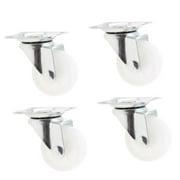 4 Pack Heavy Duty 1.5 Swivel Castor Wheels Trolley Furniture Caster White