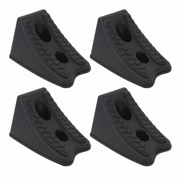 4 Pack Heavy Duty ABS Triangle Wheel Chocks For Vehicles Trailers