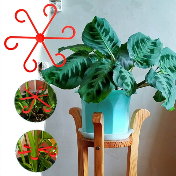 4-Pack Heavy Duty Adjustable Plant Stakes for Climbing Vines, Indoor/Outdoor Garden Trellis with Clamps for Vegetables Flowers, Sturdy Grow Support