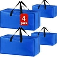 4 Pack Heavy Duty Extra Large Moving Bags Storage Tote Strong Handles