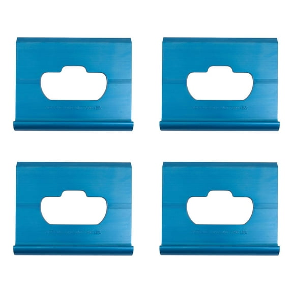 (4 Pack) Heavy Duty Mac J-Plate for Extruded Tie Down for Mac Trailers - 7900 lbs WLL Aluminum Extruded Tie Down Anchor for Mac - (2015 or Newer Trailers)