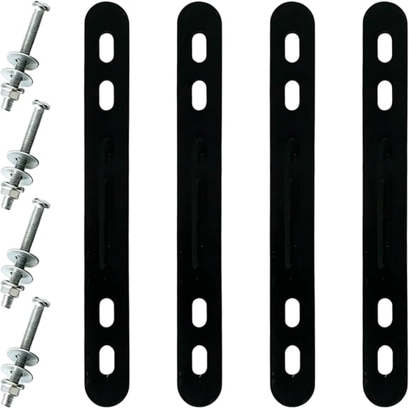 4-Pack Heavy Duty Metal Bike Rack Bracket, Quick-Release Bicycle Basket Mount Bracket, Rust-Resistant Rear Rack Mounting Kit for Cycling Commuting