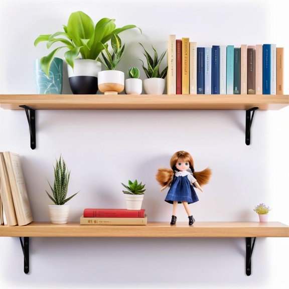 4 Pack Heavy Duty Shelf Brackets,5 in X 8 in Metal L Wall Mount Brackets for Floating Shelf,90 Degree Triangle Iron Supports for Shelves,Black$$Tools & Hardware Other