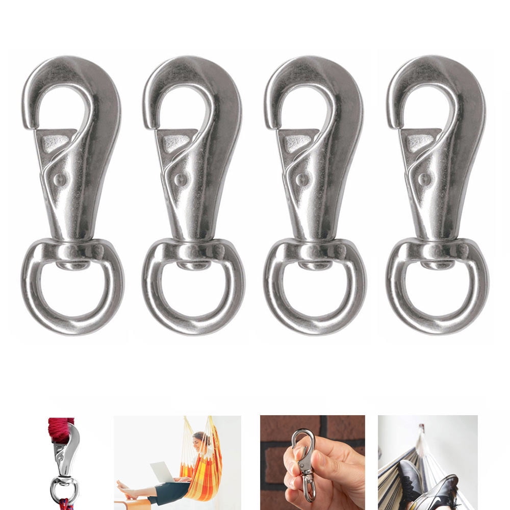 4 Pack Heavy Duty Swivel Snap Hooks Dog Leashes Rope Boat Spring Hook
