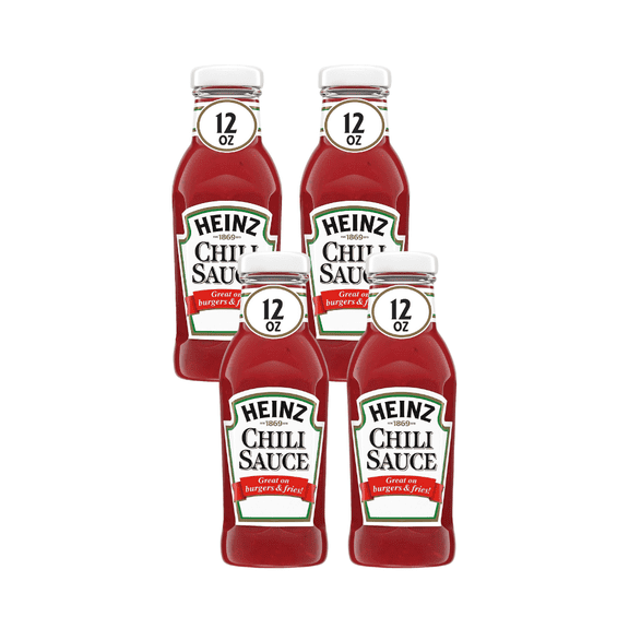 Heinz Chili Sauce 12 oz Bottle (Pack of 4)