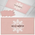 thumbnail image 1 of 4 Pack Hello Winter Fluorescent Light Covers for Ceiling Lights Snowflake Pink Magnetic Ceiling Light Covers Overhead Light Filters for Office Classroom Home, 1 of 9