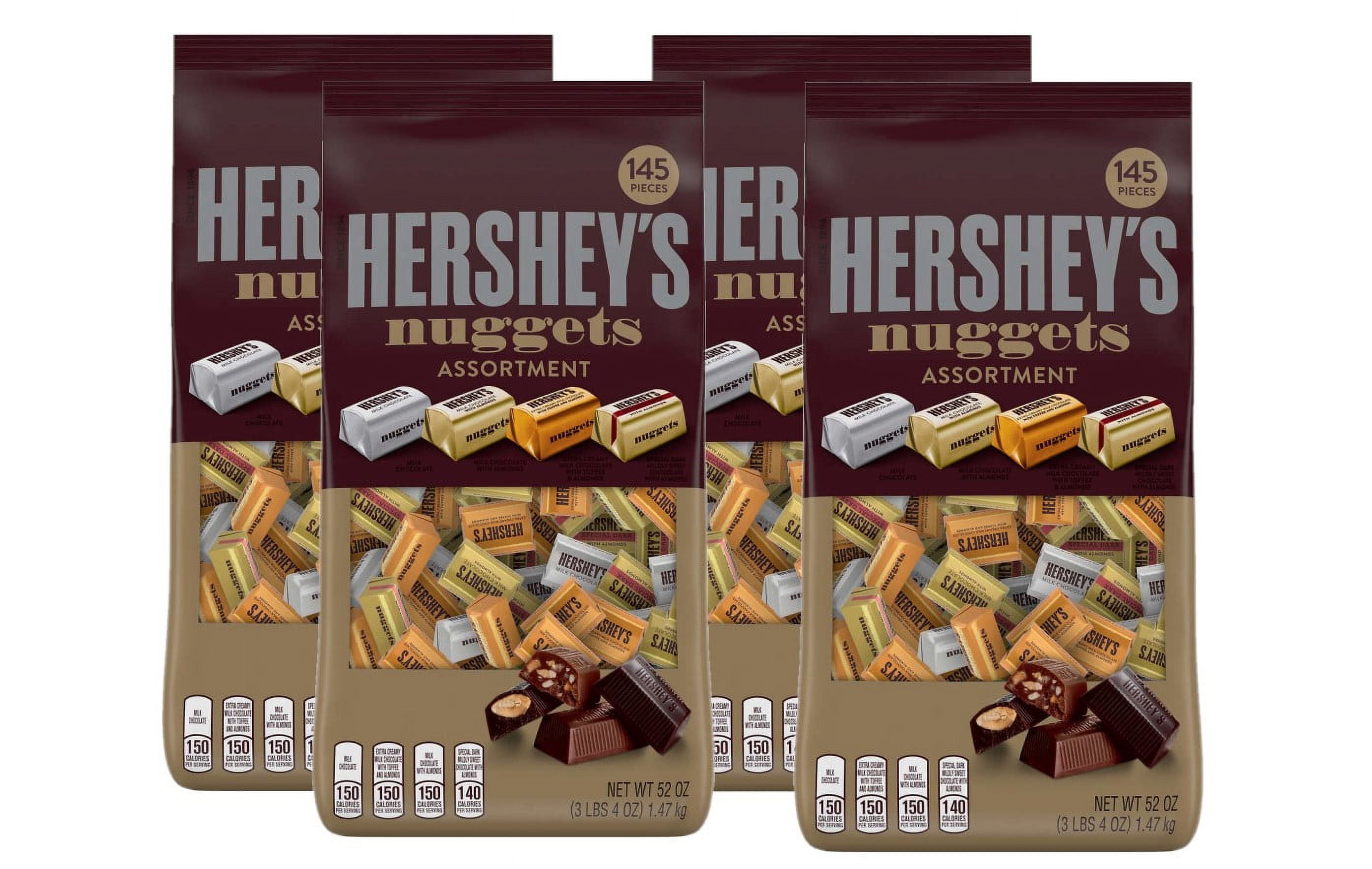 4 Pack | Hershey's Chocolate Nuggets, Variety Pack, 145 ct