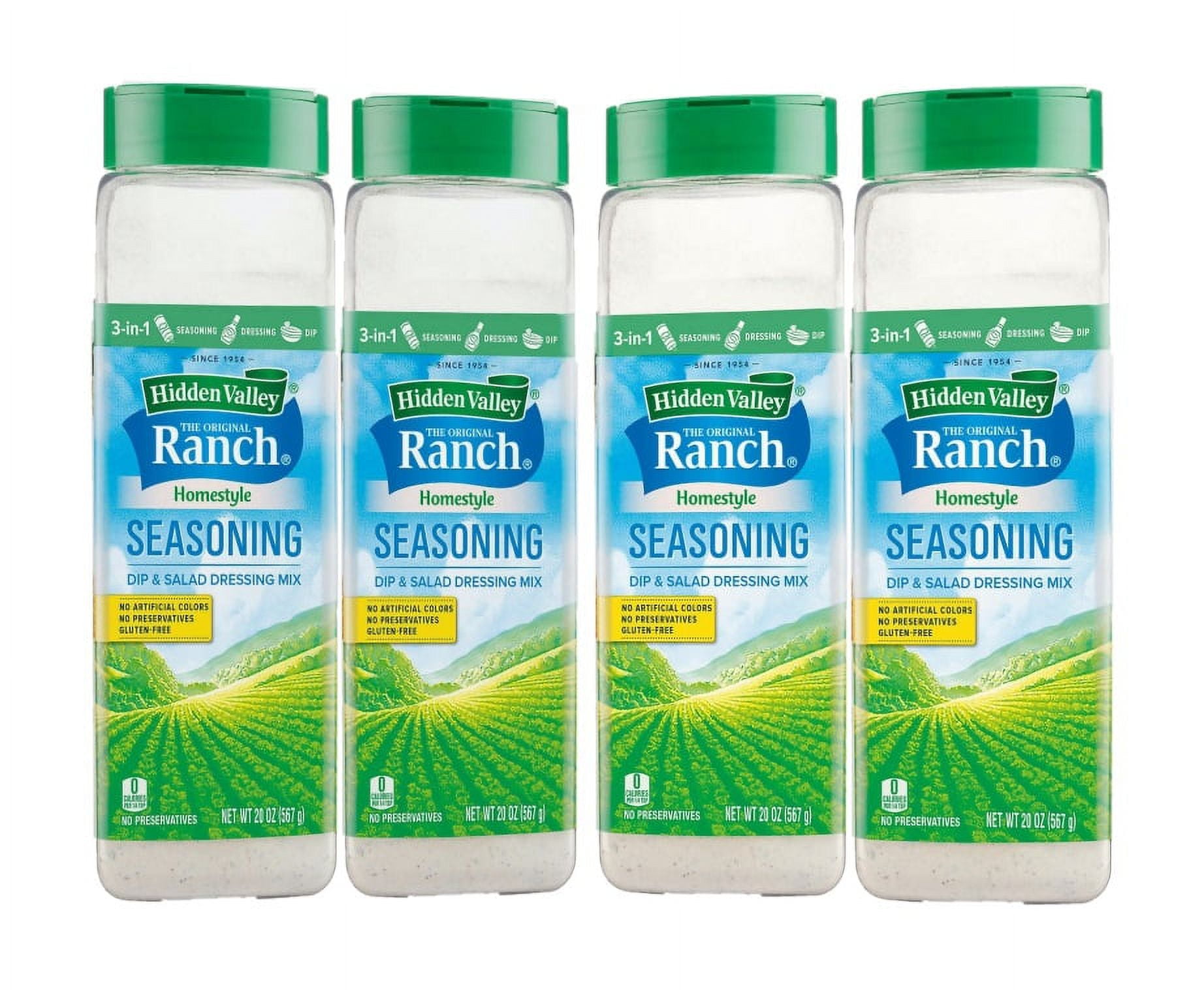 4 Pack Hidden Valley Ranch Homestyle Seasoning, Dip and Salad