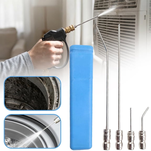 4 Pack High Pressure Washer Nozzle Kit, Pressure Washer Needle Tips for Washing Machine & Ac Cleaning, with 1/4" Quick Connect, for Ac, Washing Machine, Rv Water Heater Flush & Gutter Cleaning