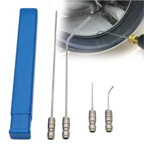 4 Pack High Pressure Washer Nozzle Kit for Washing Machine & AC Cleaning, Stainless Steel Pressure Washer Jet Nozzles with Straight & Side Spray Tips Extension Wand Cleaning Nozzle