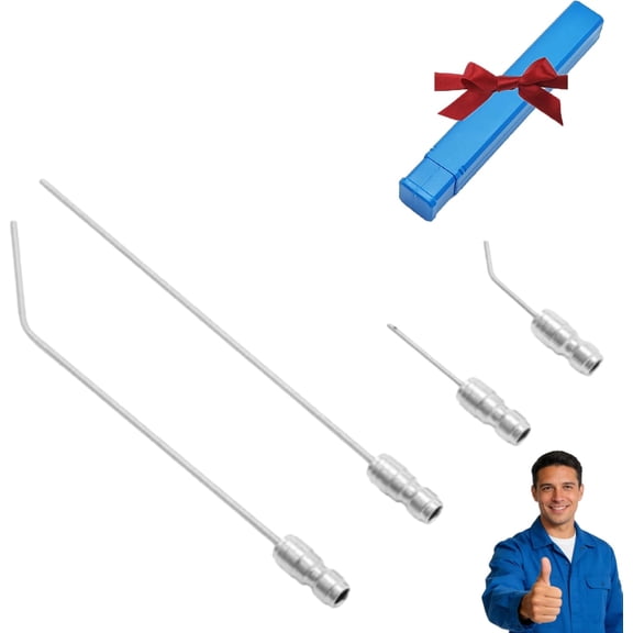 4 Pack High Pressure Washer Nozzle Kit for Washing Machine & Ac Cleaning High-Pressure Washer Spray Nozzle Extension Wand 1/4" Quick Connect Rv Water Heater Flush Wand for Roof Deck Gutters