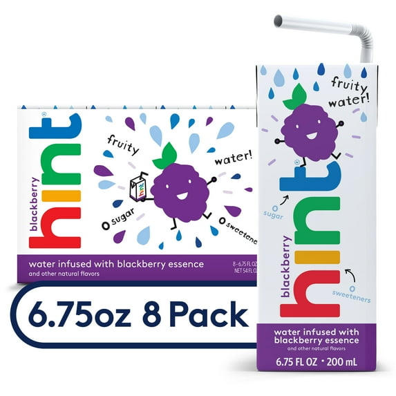 (4 Pack)Hint - Water Blackberry Kds, 8 pck