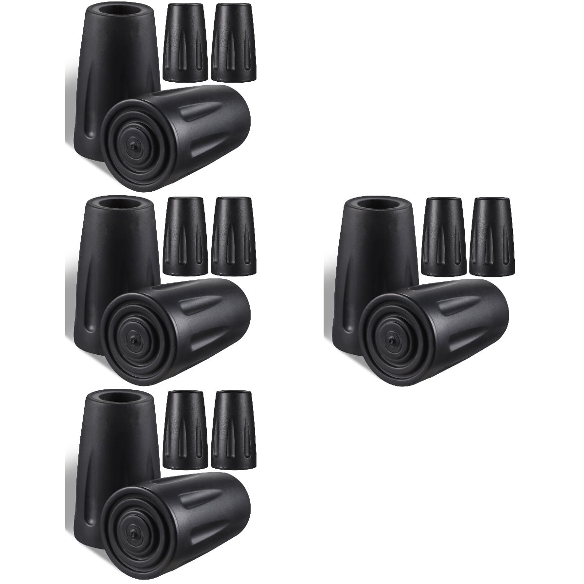 4 Pack Holder Cane Protector Sidewalk Trekking Pole Tips - Walmart.com