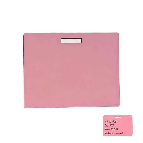 4-Pack Horizontal Erasable Badge Note, Reusable Plastic ID Card Notepad, Write & Wipe Pocket Memo for Office Home