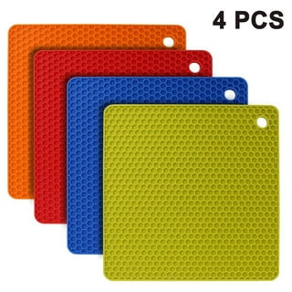 WD - KC Countertop Protector Heat Resistant Trivets for Hot Pots and Pans -  Non-Slip Insulated Heat Pads for Kitchen Counter - Choose Size (7 x 7