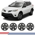 thumbnail image 1 of 4 Pack Hubcap Wheel Cover Replacement,17" Wheel Rim Cover for 2013-2018 Toyota Rav4,Compatible With Steel Wheels,Snap on Hub Caps Replacement,PP Material,Matte Black Painted, 1 of 7