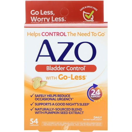 (4 Pack) I-Health, Inc. Azo Bladder Control 54 Capsule