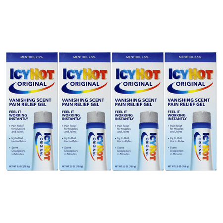 4 Pack - ICY HOT Pain Relieving Vanishing Scent Gel 2.50 oz Each