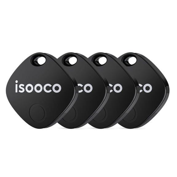Bluetooth Tracker, Mini Smart Air Tracker Tags-4 Pcs, Key Finder and Item Locator Works with Apple Find My (iOS Only), With IP67 Waterproof, Tracker Tag for Keys/Luggage/Wallet, etc.
