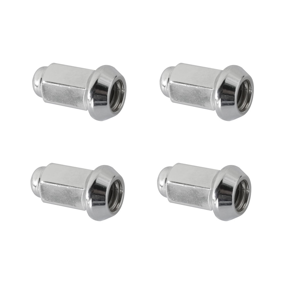 (4 Pack) ITP Tapered Chrome Lug Nut 10mm x 1.50mm Thread Pitch