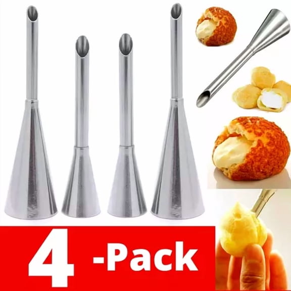 4 Pack Icing Piping Nozzles Tips Cake Sugarcraft Pastry Decor Baking Tools Kits