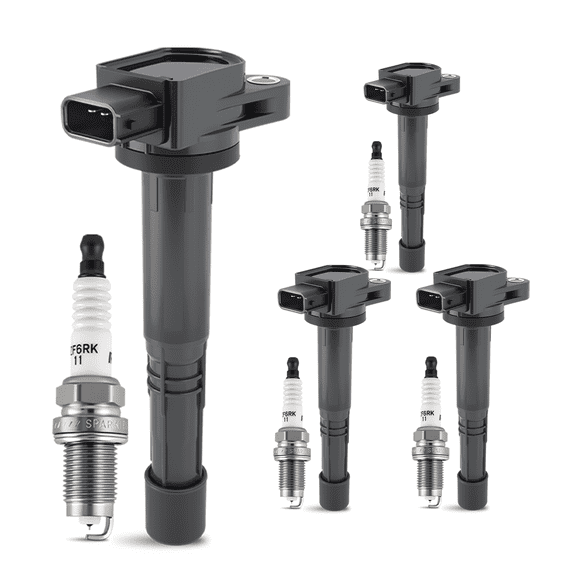 4 Pack Ignition Coils 30520-PNA-007 for 2002-2006 Honda 2.4L C1382 UF311