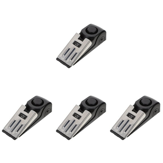 4 Pack Intellect Door Wedge Convenient Stopper Lock Window Alarm Sensor Travel